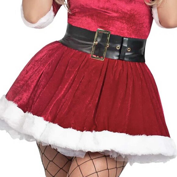 Mrs Claus Costume 2Pc Womens Size XL for Christmas Holiday Dress - Picture 9 of 9